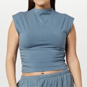 The Drop Women's Raylen Sleeveless Ruched Top
